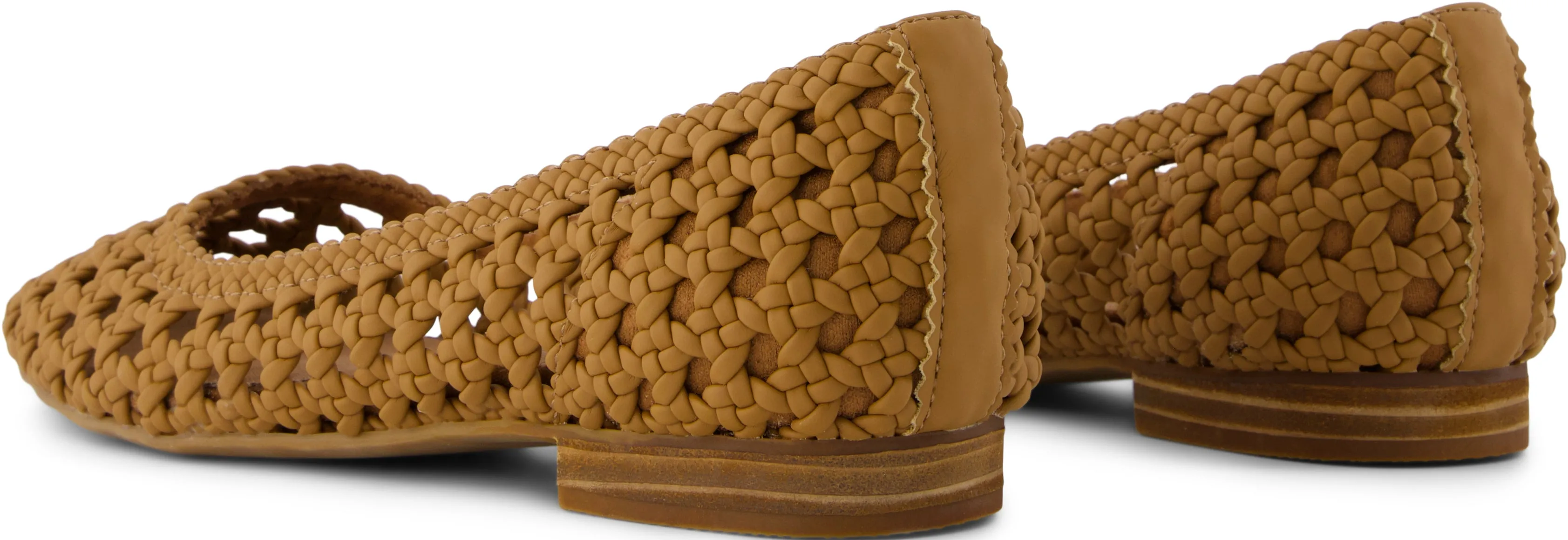 Briella Ballet Flat - Brown Sugar Woven Basket