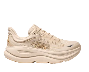 Hoka Women's Bondi 9 Running Shoes- Vanilla/ Birch