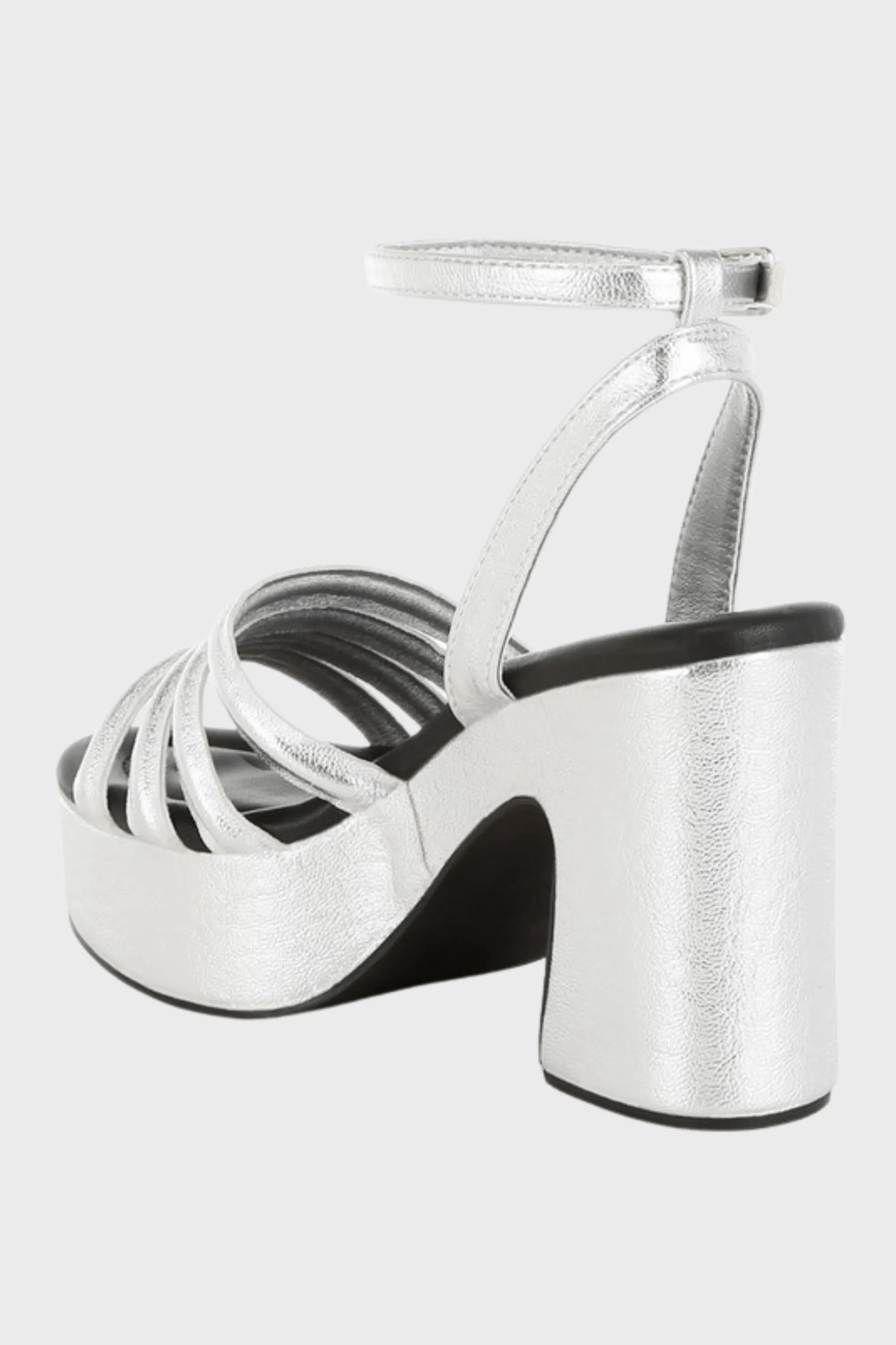Metallic High Platform Sandals