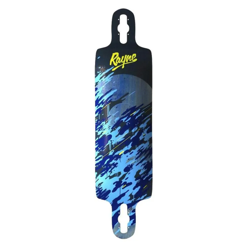 Rayne Demonseed Wave Camo 39" Double Drop Longboard Deck