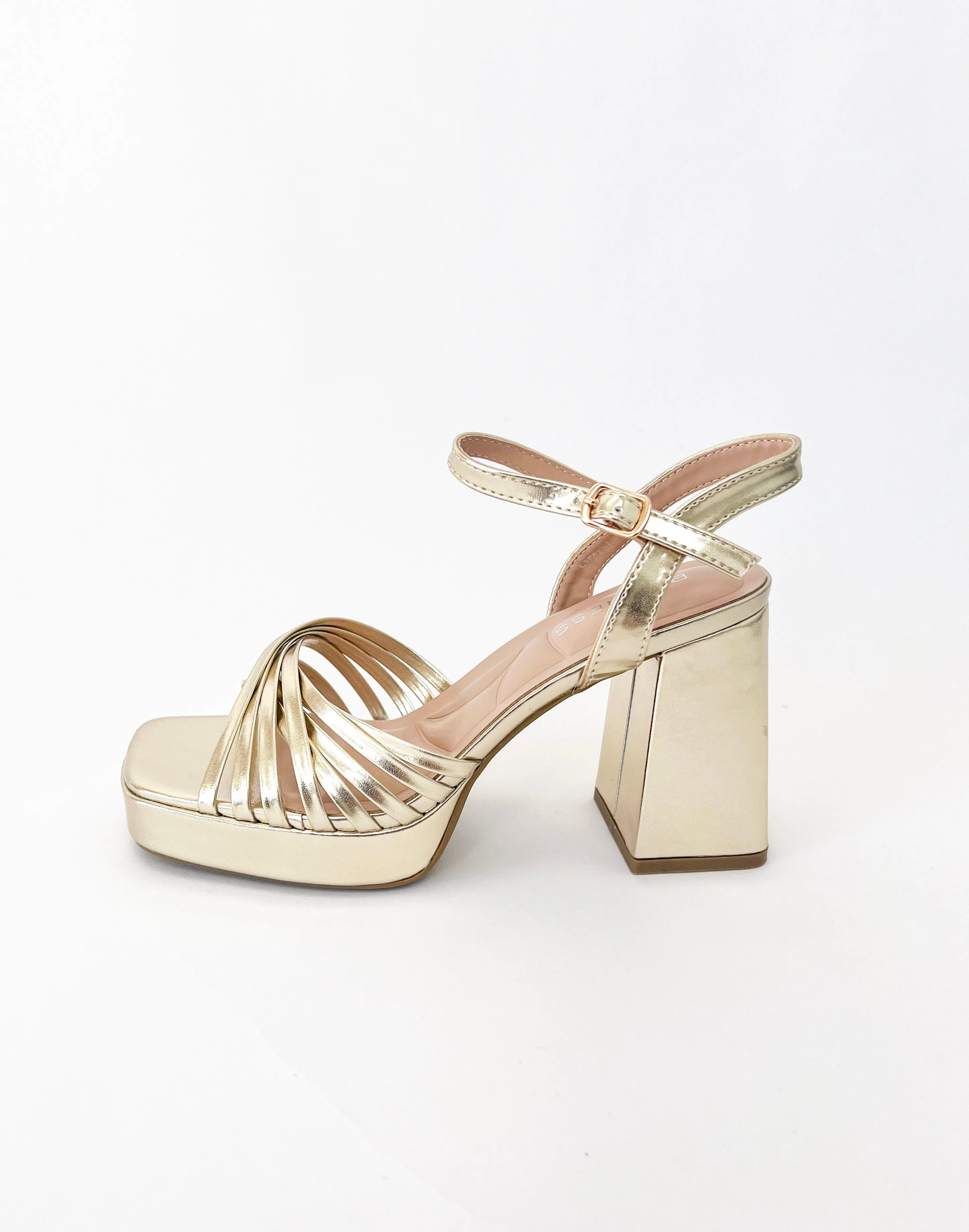 SABRINA GOLD HEEL