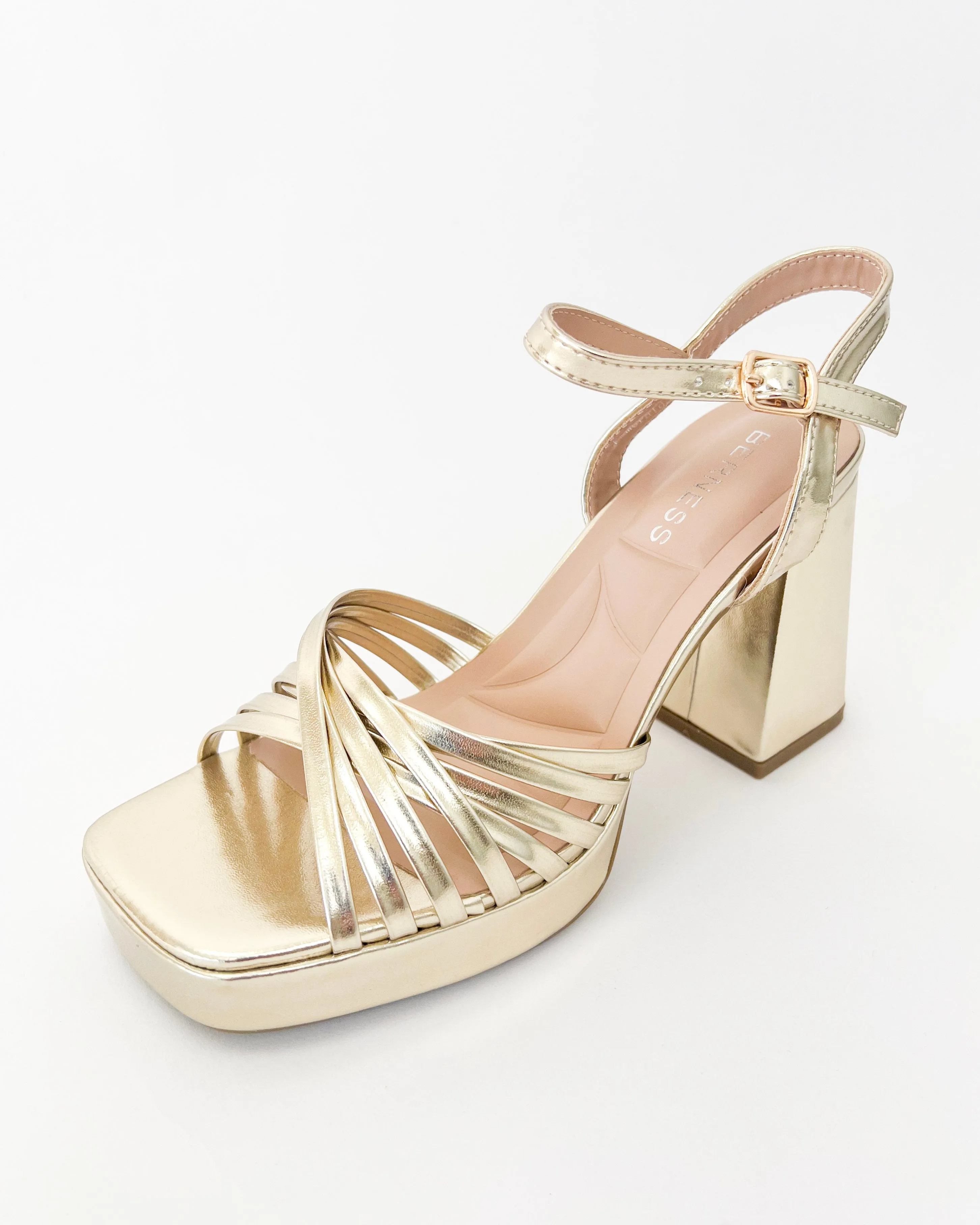 SABRINA GOLD HEEL
