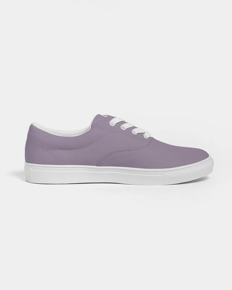 Shaded Pale Pastel Purple Gray Canvas Sneakers | Women's | C15M30Y0K30