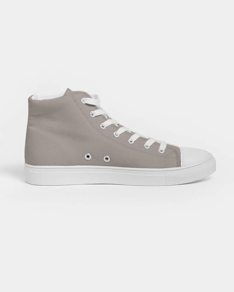 Shaded Pale Red Brown High-Top Canvas Sneakers | Women's | C0M10Y10K30