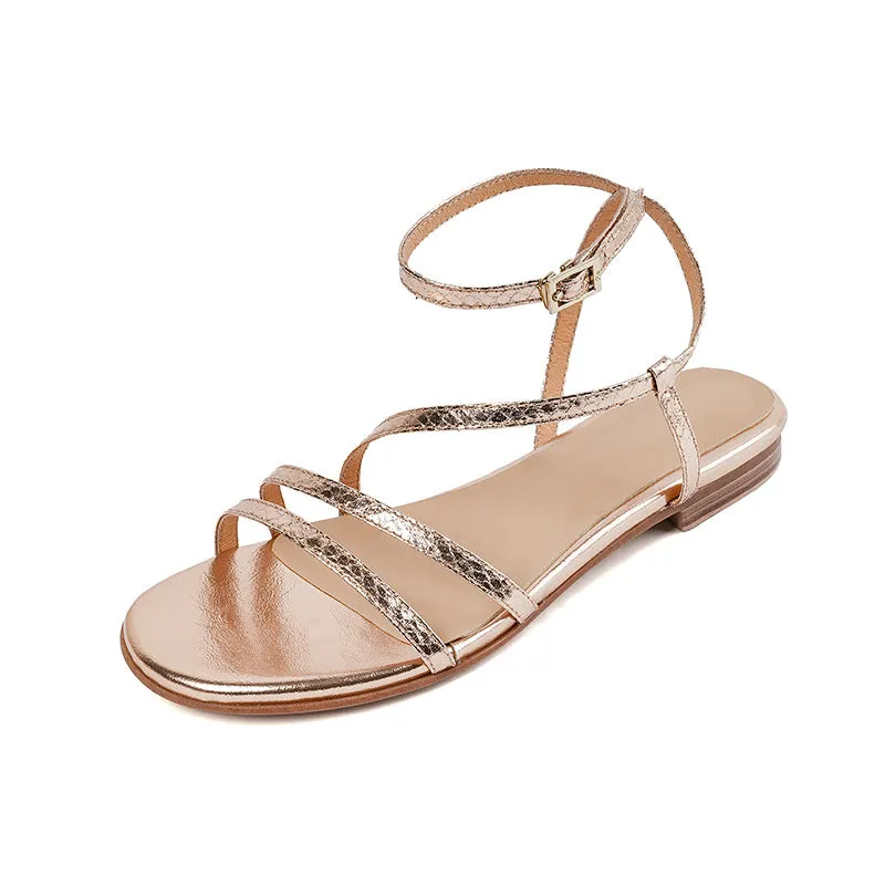 Ziya Flat Strappy Sandals